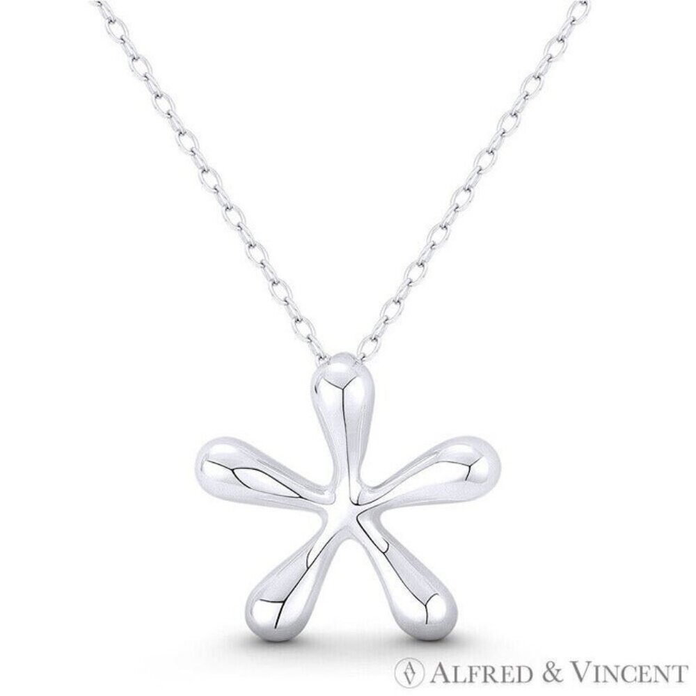 Starfish Ocean Sealife Charm Pendant in .925 Sterling Silver